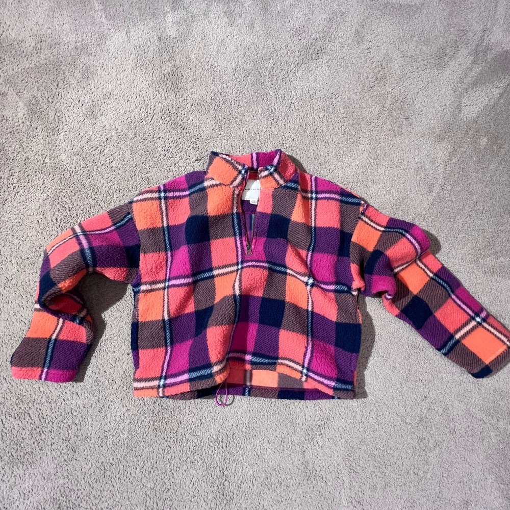 American eagle plaid quarter zip